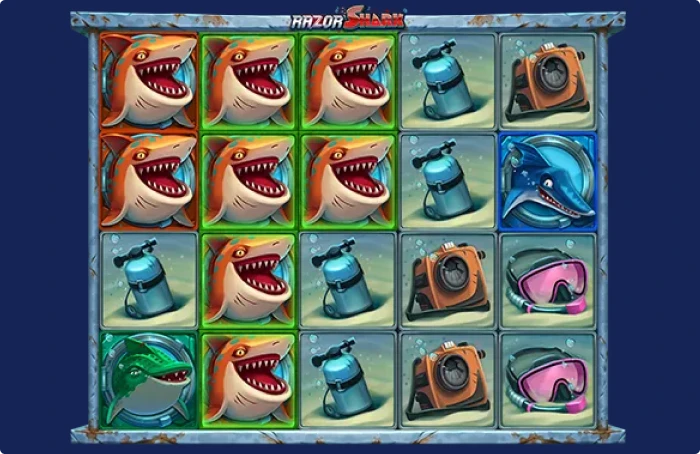 Example of the shift and open function in Razor Shark